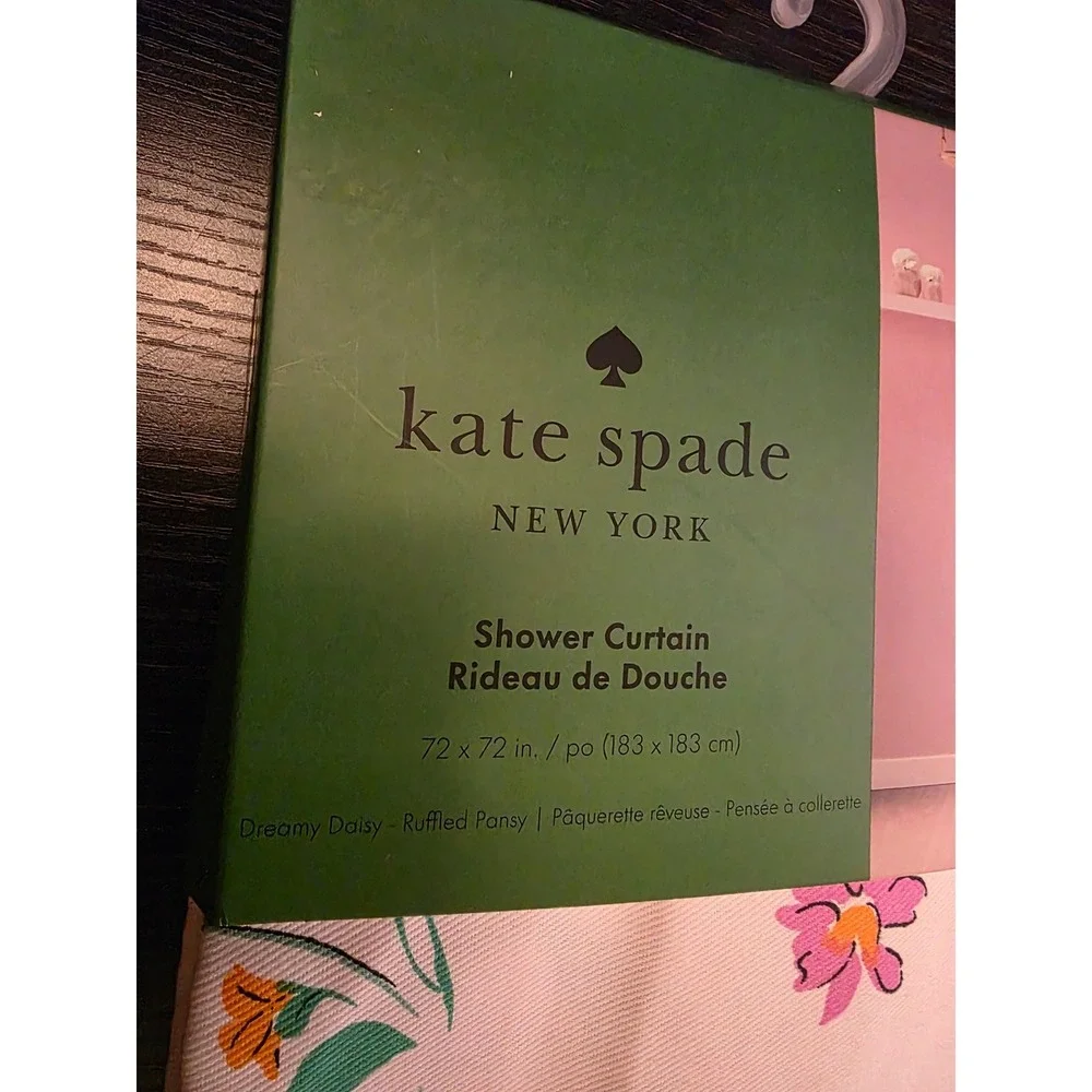 Kate Spade‎ New York Shower Curtain Dreamy Daisy Floral Print 72x72
